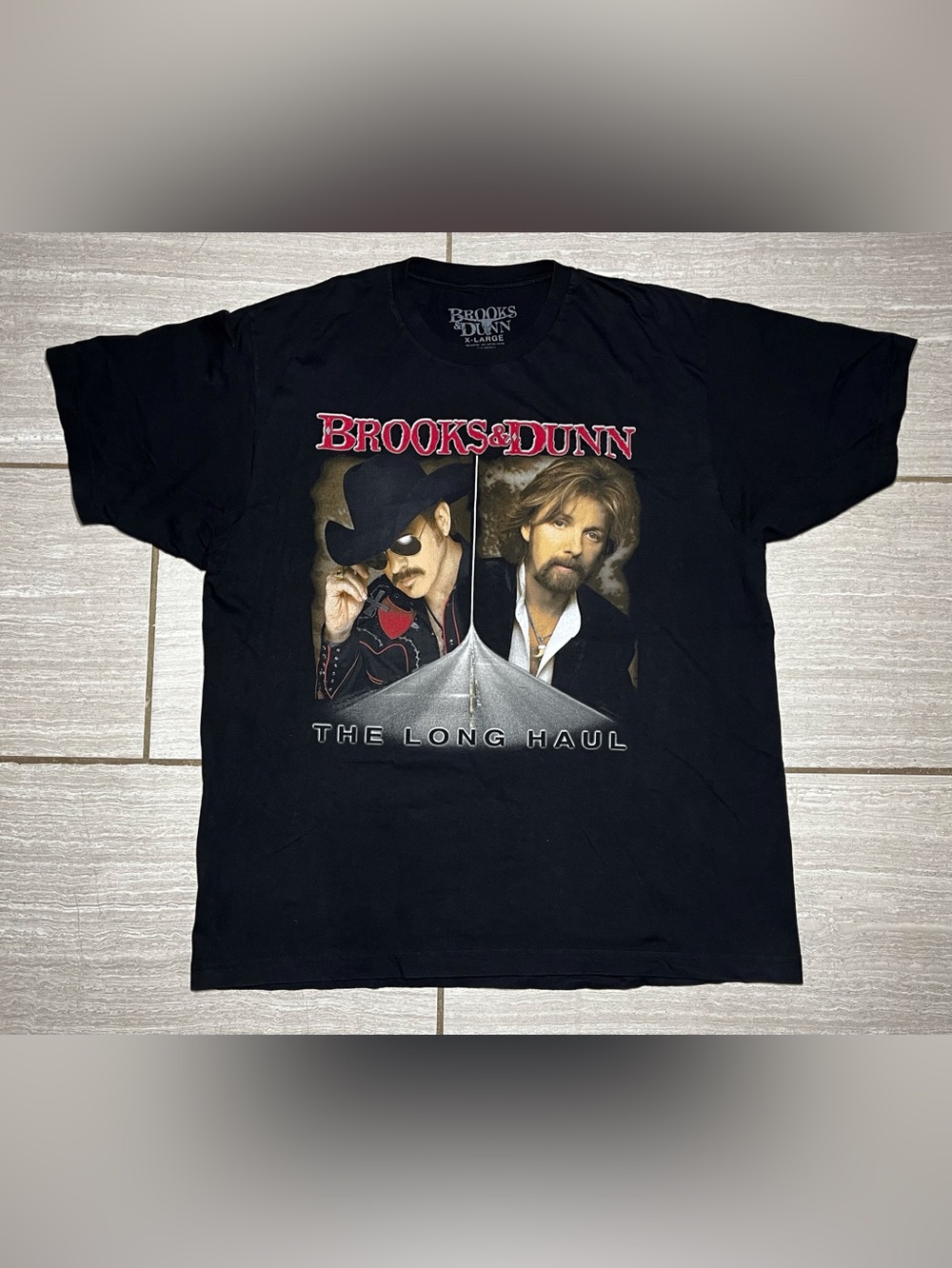 Vintage Brooks and Dunn 2006 The Long Haul Concert Tour T-Shirt Size XL